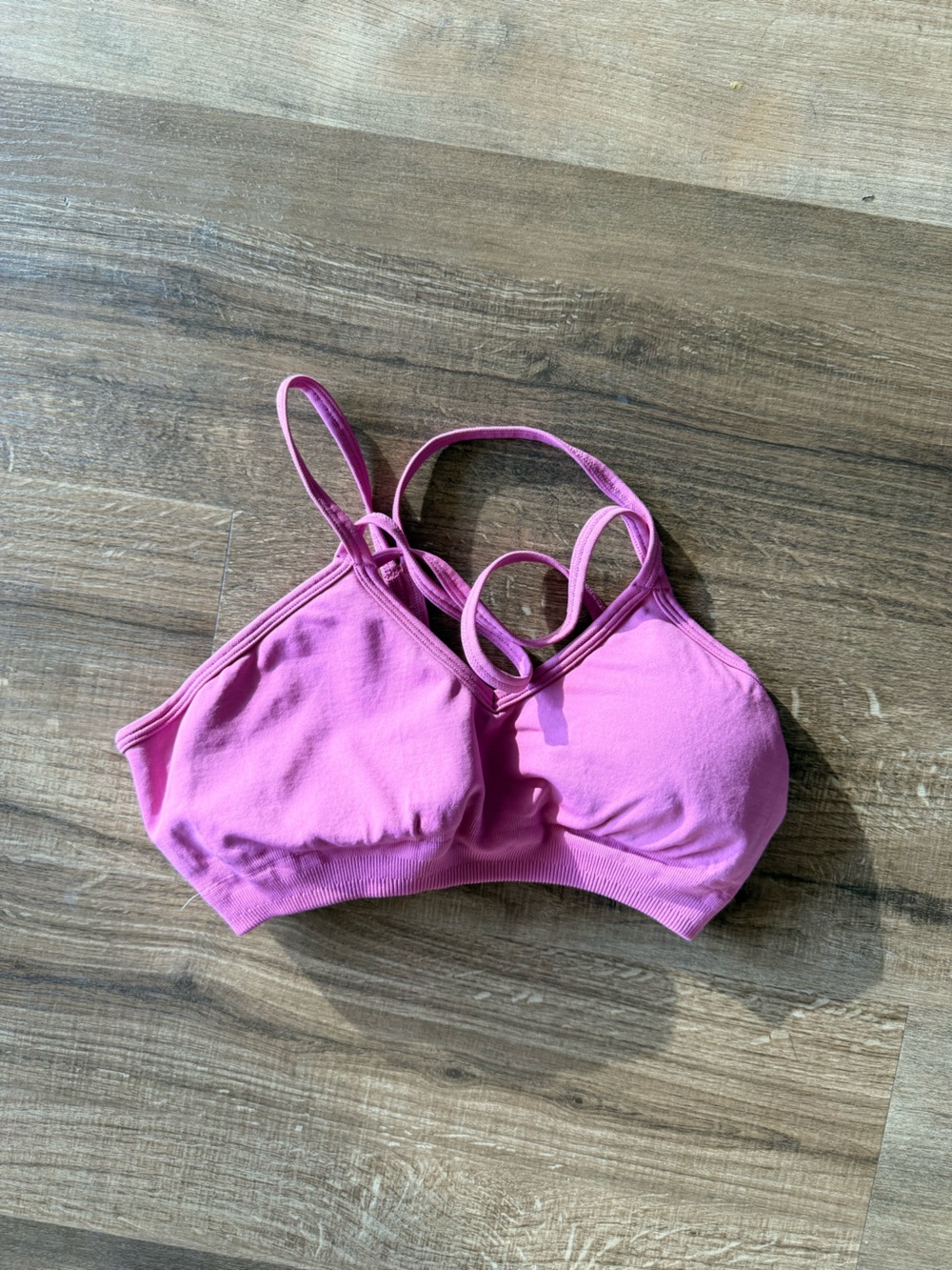 AYBL Pink Strappy Sports Bralette